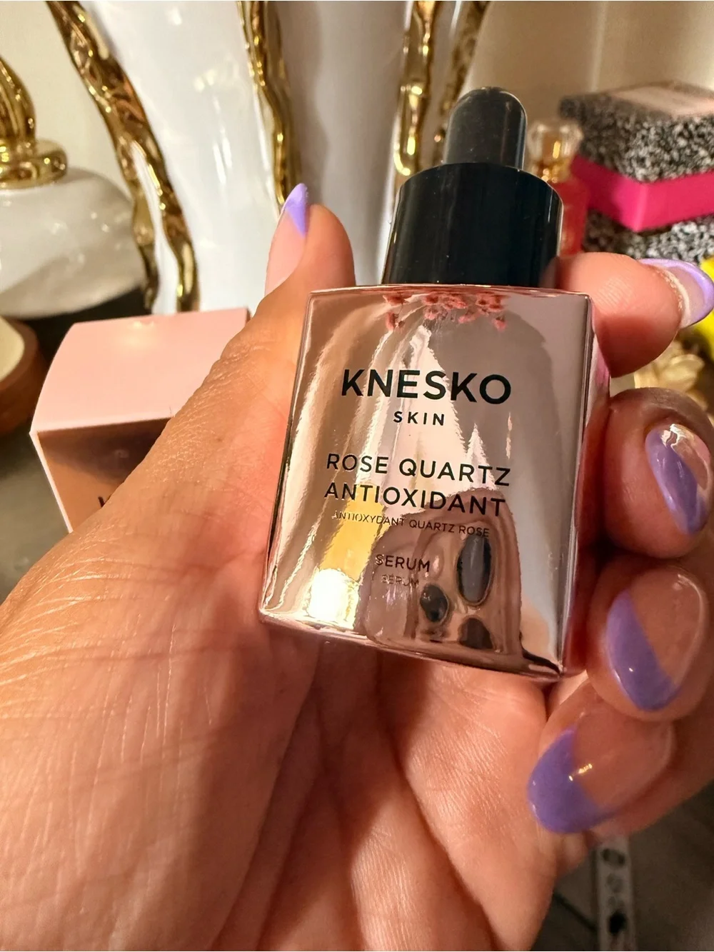 KNESKO Skin Rose Quartz Antioxidant Serum — I am Love $70 10ml MSRP